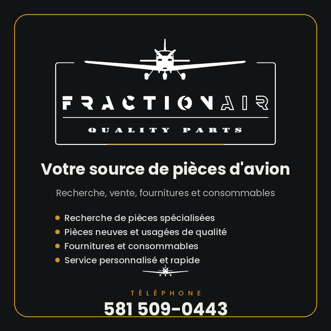 FractionAIR Parts : votre source de pièces d’avion