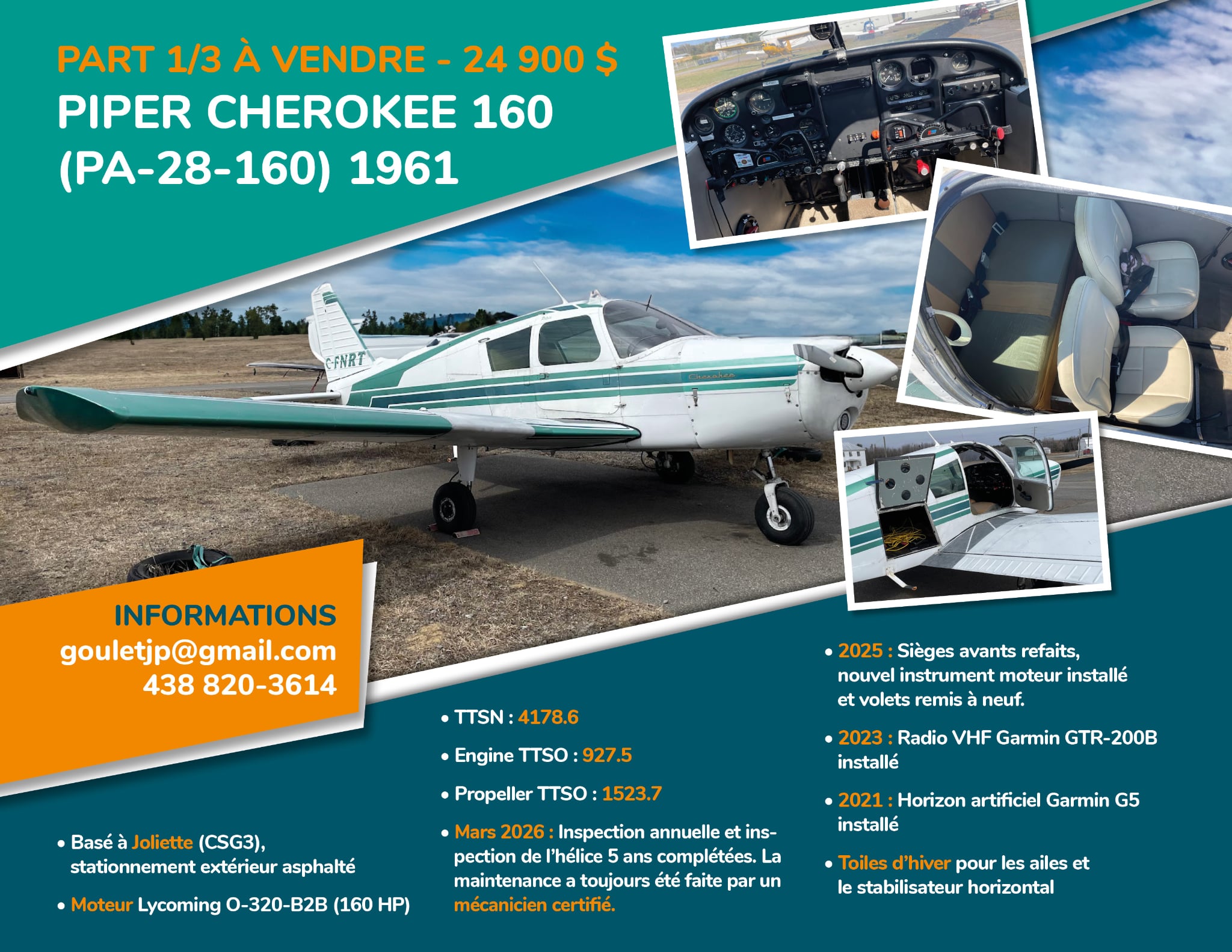 Piper Cherokee 1961 (Part 1/3)