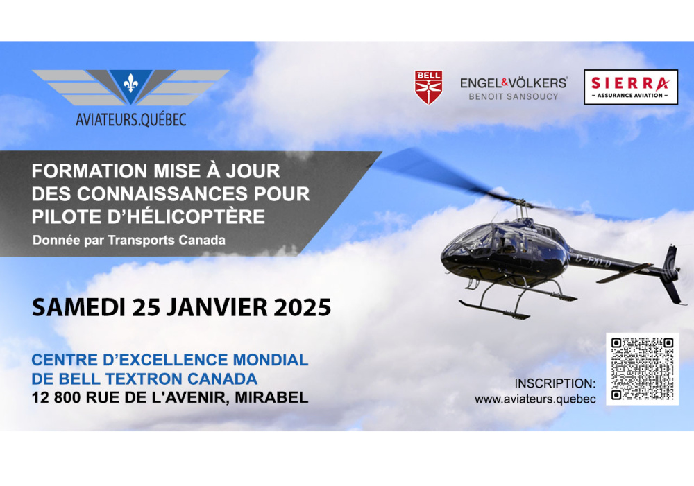 Formation - mise à jour des connaissances pour pilote d’hélicoptère