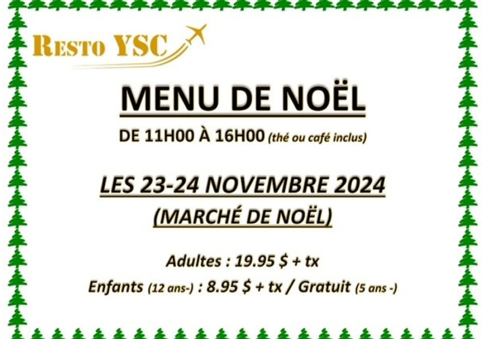 Marché de Noël - aéroport de Sherbrooke